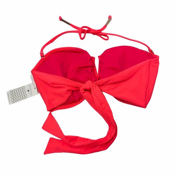 Eberjey Cactus Crush Amala Bikini Top Coral Small - Picture 4 of 8